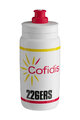 ELITE Sticlă de apă pentru ciclism - FLY 550 COFIDIS 2025 - alb/multicolor