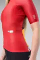 GOBIK Tricou de ciclism cu mânecă scurtă - ATTITUDE 2.0 - roșu/bordo/portocaliu