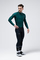 GOBIK Tricou de cilism pentru iarnă cu mânecă lungă - HYDER - verde