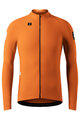 GOBIK Tricou de cilism pentru iarnă cu mânecă lungă - PACER SOLID 2.0 - portocaliu