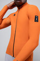 GOBIK Tricou de cilism pentru iarnă cu mânecă lungă - PACER SOLID 2.0 - portocaliu