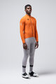 GOBIK Tricou de cilism pentru iarnă cu mânecă lungă - PACER SOLID 2.0 - portocaliu