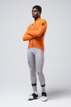GOBIK Tricou de cilism pentru iarnă cu mânecă lungă - PACER SOLID 2.0 - portocaliu