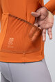 GOBIK Tricou de cilism pentru iarnă cu mânecă lungă - PACER SOLID 2.0 - portocaliu