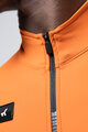 GOBIK Tricou de cilism pentru iarnă cu mânecă lungă - PACER SOLID 2.0 - portocaliu