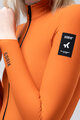 GOBIK Tricou de cilism pentru iarnă cu mânecă lungă - PACER SOLID 2.0 - portocaliu