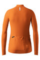 GOBIK Tricou de cilism pentru iarnă cu mânecă lungă - PACER SOLID 2.0 - portocaliu