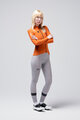 GOBIK Tricou de cilism pentru iarnă cu mânecă lungă - PACER SOLID 2.0 - portocaliu