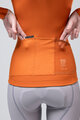 GOBIK Tricou de cilism pentru iarnă cu mânecă lungă - PACER SOLID 2.0 - portocaliu