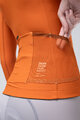 GOBIK Tricou de cilism pentru iarnă cu mânecă lungă - PACER SOLID 2.0 - portocaliu