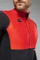 GOBIK Jachetă termoizolantă de ciclism - MIST BLEND - portocaliu/negru