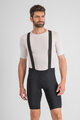 SPORTFUL Pantaloni scurți de ciclism cu bretele - SRK - negru