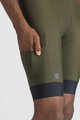 SPORTFUL Pantaloni scurți de ciclism cu bretele - GIARA 2 - verde