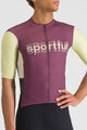 SPORTFUL Tricou de ciclism cu mânecă scurtă - SUPERGIARA LOGO - bordo/fildeş