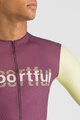 SPORTFUL Tricou de ciclism cu mânecă scurtă - SUPERGIARA LOGO - bordo/fildeş