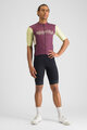 SPORTFUL Tricou de ciclism cu mânecă scurtă - SUPERGIARA LOGO - bordo/fildeş