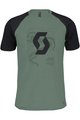 SCOTT Tricou de ciclism cu mânecă scurtă - ICON RAGLAN - verde/negru