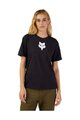 FOX Tricou de ciclism cu mânecă scurtă - W FOX HEAD - negru