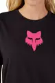 FOX Tricou de ciclism cu mânecă scurtă - W FOX HEAD - negru/roz