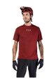FOX Tricou de ciclism cu mânecă scurtă - RANGER WORDMARK - roșu