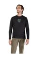 FOX Tricou de ciclism cu mânecă lungă de vară - RANGER LS HEAD - negru