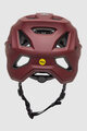 FOX Cască de ciclism - SPEEDFRAME SOLID - bordo