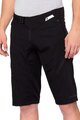 100% SPEEDLAB Pantaloni scurți de ciclism fără bretele - AIRMATIC SHORTS - negru