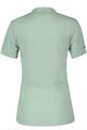 SCOTT Tricou de ciclism cu mânecă scurtă - TRAIL FLOW ZIP SS W - verde deschis