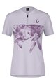 SCOTT Tricou de ciclism cu mânecă scurtă - TRAIL FLOW ZIP SS W - mov