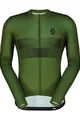 SCOTT Tricou de ciclism cu mânecă lungă de vară - RC TEAM 10 - verde