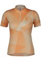 SCOTT Tricou de ciclism cu mânecă scurtă - ENDURANCE 15 W - galben/portocaliu