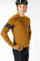 SCOTT Tricou de ciclism cu mânecă lungă de vară - ENDURANCE PRO - maro/albastru