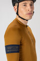 SCOTT Tricou de ciclism cu mânecă lungă de vară - ENDURANCE PRO - maro/albastru