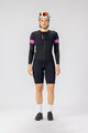 SCOTT Tricou de ciclism cu mânecă lungă de vară - ENDURANCE PRO - negru/mov
