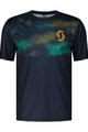 SCOTT Tricou de ciclism cu mânecă scurtă - TRAIL VERTIC - albastru