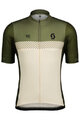 SCOTT Tricou de ciclism cu mânecă scurtă - RC TEAM - verde/alb