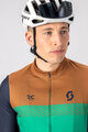 SCOTT Tricou de ciclism cu mânecă lungă de vară - RC TEAM - verde/albastru/maro