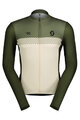 SCOTT Tricou de ciclism cu mânecă lungă de vară - RC TEAM - verde/alb