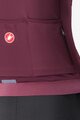 CASTELLI Tricou de cilism pentru iarnă cu mânecă lungă - ESPRESSO THERMAL W LS - roșu