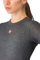 CASTELLI Tricou de ciclism cu mânecă lungă - MEDIO BASE LAYER W - gri