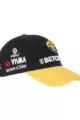 AGU Șapcă de ciclism - PODIUM VISMA | LEASE A BIKE 2024 - galben/negru