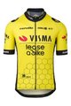 AGU Tricou de ciclism cu mânecă scurtă - REPLICA VISMA | LEASE A BIKE 2024 - galben/negru