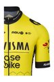 AGU Tricou de ciclism cu mânecă scurtă - REPLICA VISMA | LEASE A BIKE 2024 - galben/negru