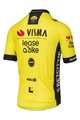 AGU Tricou de ciclism cu mânecă scurtă - REPLICA VISMA | LEASE A BIKE 2024 - galben/negru