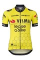 AGU Tricou de ciclism cu mânecă scurtă - REPLICA VISMA | LEASE A BIKE W 2024 - galben/negru