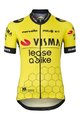 AGU Tricou de ciclism cu mânecă scurtă - REPLICA VISMA | LEASE A BIKE W 2024 - galben/negru