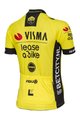 AGU Tricou de ciclism cu mânecă scurtă - REPLICA VISMA | LEASE A BIKE W 2024 - galben/negru