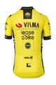 AGU Tricou de ciclism cu mânecă scurtă - REPLICA VISMA | LEASE A BIKE K 2024 - galben/negru