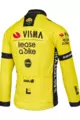 AGU Tricou de ciclism cu mânecă lungă de vară - REPLICA VISMA | LEASE A BIKE 2024 - galben/negru