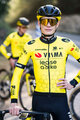 RAPIDGEAR Tricou de ciclism cu mânecă lungă de vară - REPLICA VISMA 2025 - galben